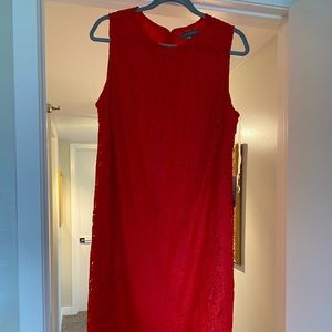 Little red lace dress